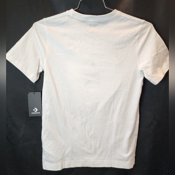 Converse Chuck Taylor All Star Tee New White T-Shirt Short Sleeve Boys Size L - Picture 6 of 6